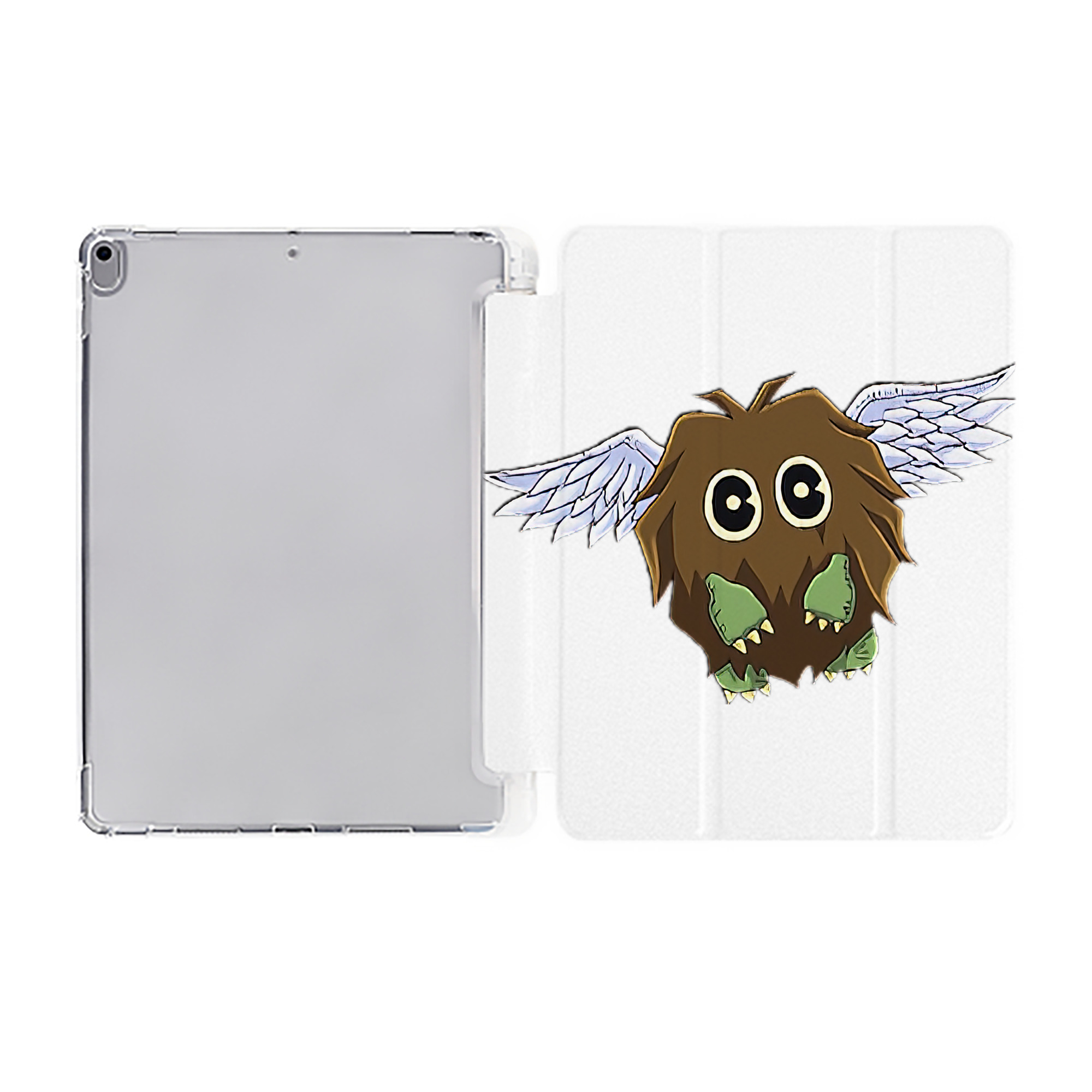 （画像用） 遊☆戯☆王 Yu-Gi-Oh! IPad ケース ペン収納付き 三つ折りスタンド PUレザー×シリコン 対応機種9.5/10.5/10.9インチ